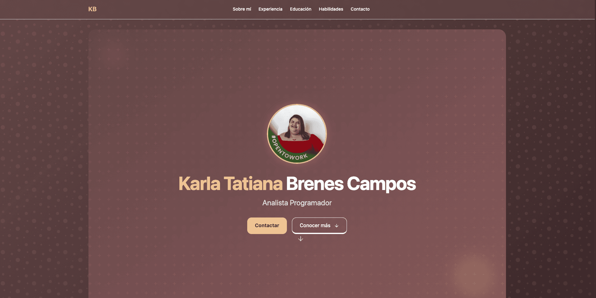 Captura de Portfolio de Karla Brenes